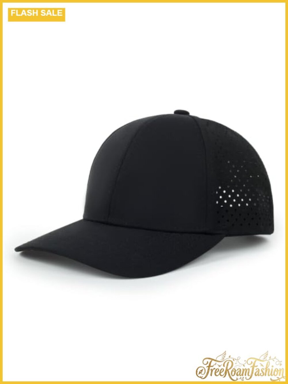 Quick Dry Mesh Water-Resistant Snapback Baseball Cap for Golf Running Hiking